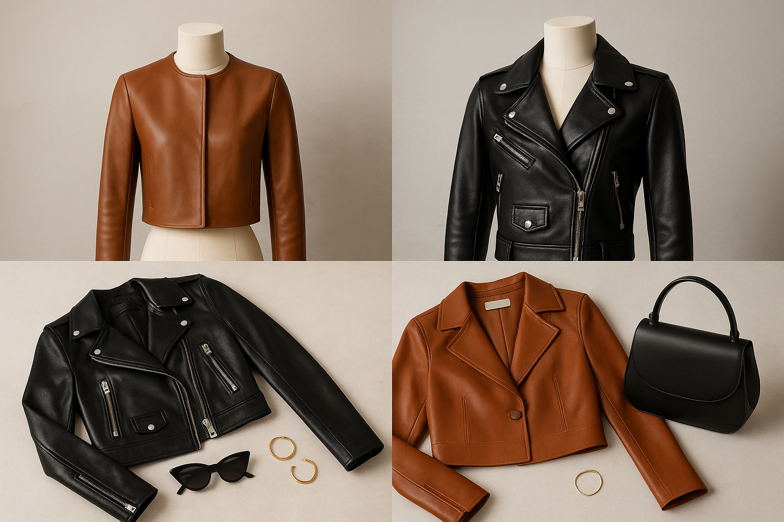 Cropped Leather Jackets: Chic & Modern Looks